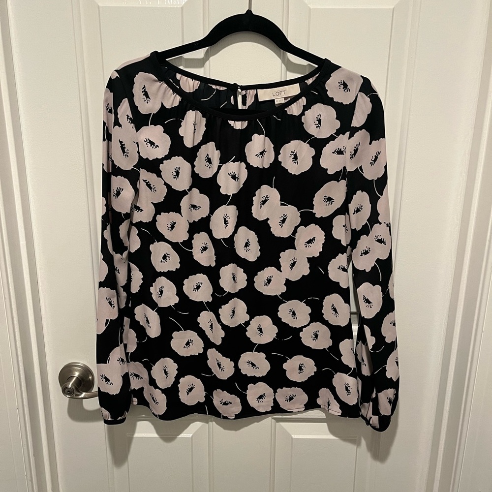 LOFT Floral Blouse